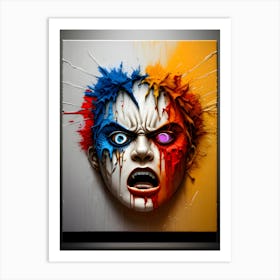 Clown Painting~ Escape Clause ~ Reimagined Art Print