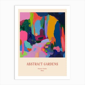 Colourful Gardens Bodnant Garden United Kingdom 3 Red Poster Art Print