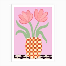 Tulips Flower Vase 1 Art Print