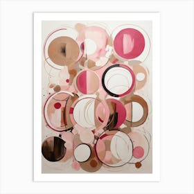 Pink Circles 4 Art Print