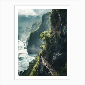 Cliffs Of Bali 1 Art Print