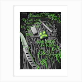 777 blind faith Art Print