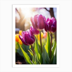 Tulips In The Garden 1 Art Print