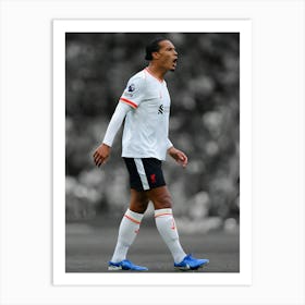 Virgil Van Dijk Of Liverpool During The Premier League Match Between Manchester United Art Print