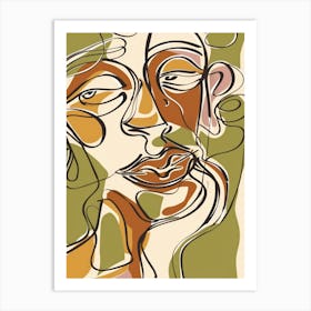 Abstract Portrait Of A Woman 58 Art Print