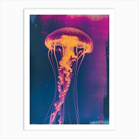 Inverted Jellyfish Polaroid Inspired 3 Art Print