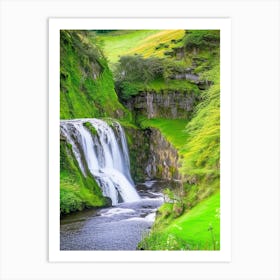 Fairy Glen Waterfall, United Kingdom Majestic, Beautiful & Classic (3) Art Print