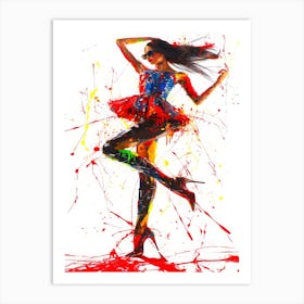 Fashion Model Dress - High Fashion Poses Art Print