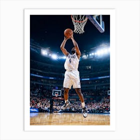 Court Arena Sport Basketball Professional Game Net Ball Point Action Background Man Prof (3) 2 Art Print