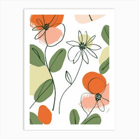 Abstract Floral Painting 29 Art Print