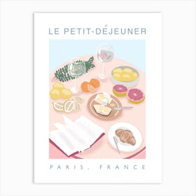 Le Petit Dejeuner French Breakfast Art Print