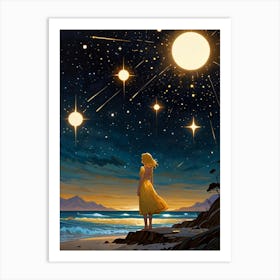 Stargazing 2 Art Print