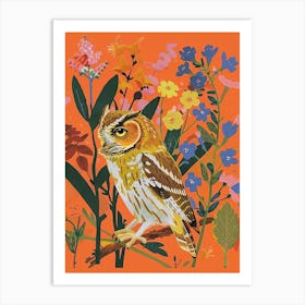 Spring Birds Eastern Screech Owl 3 Art Print