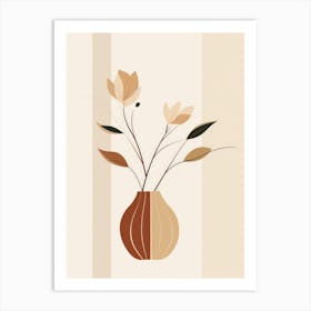 Floral Arrangement In A Vase Art Print