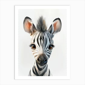 Baby Zebra Art Print