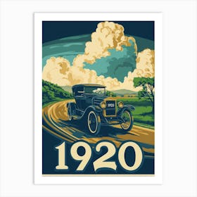 Aihrgdesign A Retro Industrial Poster Promoting Modern Automo 2f0f7a17 1da9 4f3c B13c 54a2b0a15f10 2 Art Print