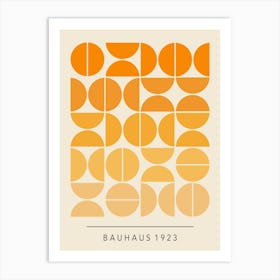 Orange Bauhaus 1923 Art Print