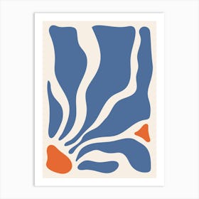 Blue And Orange Art Print