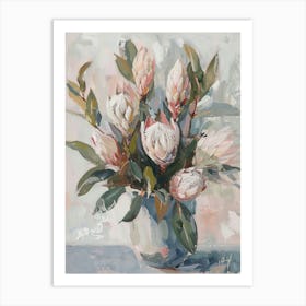 A World Of Flowers Protea 1 Painting Art Print