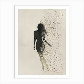 Silhouette Of A Woman 2 Art Print