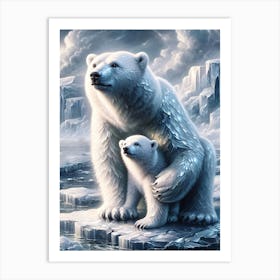 Polar Bear Mother Affiche