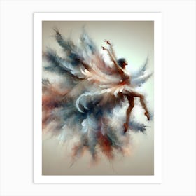 Dancer With Feathers 1 Art Print