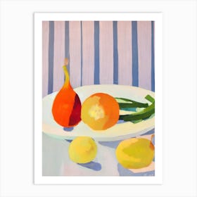 Kohlrabi Tablescape vegetable Art Print