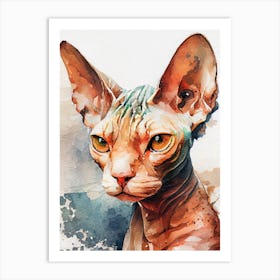 Sphynx Cat animal 3 Art Print