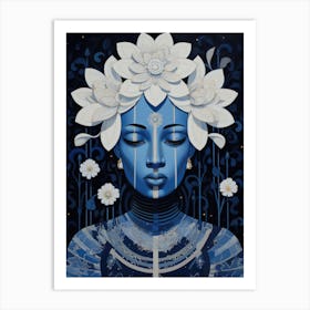 Blue Lotus Art Print