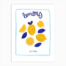 Lemons Fruit Collection Art Print