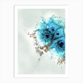 Aqua Aurora 1 Art Print