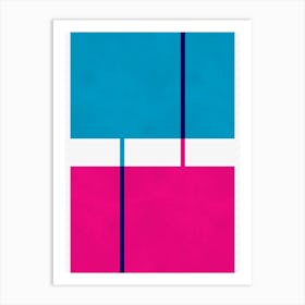 Colorful geometric shapes 5 Art Print