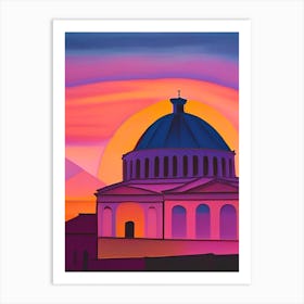 Sistine Chapel at Sunset 2 Art Print