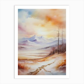 Landscape Painting 5 Art Print