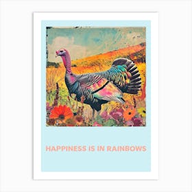 Happiness Is In Rainbows Animal Poster 5 Art Print