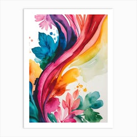 Abstract Watercolor Painting 39 Art Print