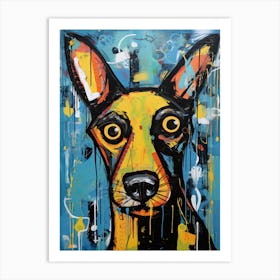 Street Dog Symphony: Neo-Expressionism Art Print