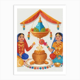 Hindu Festival 2 Art Print