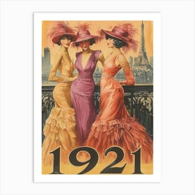 Aihrgdesign A Vintage Poster For A 1921 Parisian Fashion Show 42240452 2723 4f83 930b 44d28e7124e8 0 Affiche