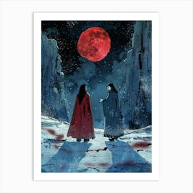 Red Moon 3 Art Print