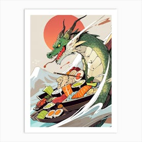 Japanese Dragon 5 Art Print