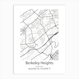 Berkeley,United States Minimalist Map Art Print