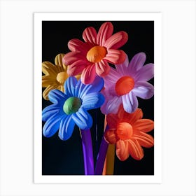 Bright Inflatable Flowers Cineraria 2 Art Print