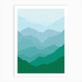 Green Forest Art Print