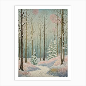 Snowy Forest Art Print