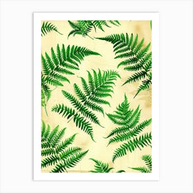 Pattern Poster Forked Fern 1 Art Print