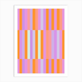 Abstract Striped Pattern Art Print