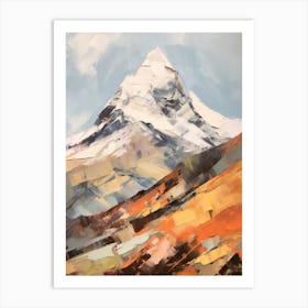 Mount Olympus Greece 1 Mountain Painting Art Print