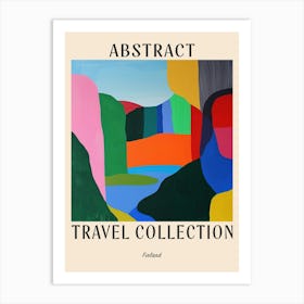 Abstract Travel Collection Poster Finland 2 Art Print