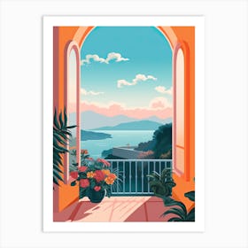 Amalfi Window 3 Art Print